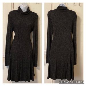 {Anthro} Saturday Sunday “Brushed Fleece” Mock Neck Dress